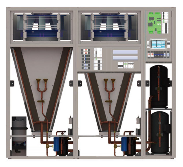 Unità del condizionamento d'aria DX di precisione di monofase 6.4kW per piccoli Data Center e stanza 2 dell'attrezzatura